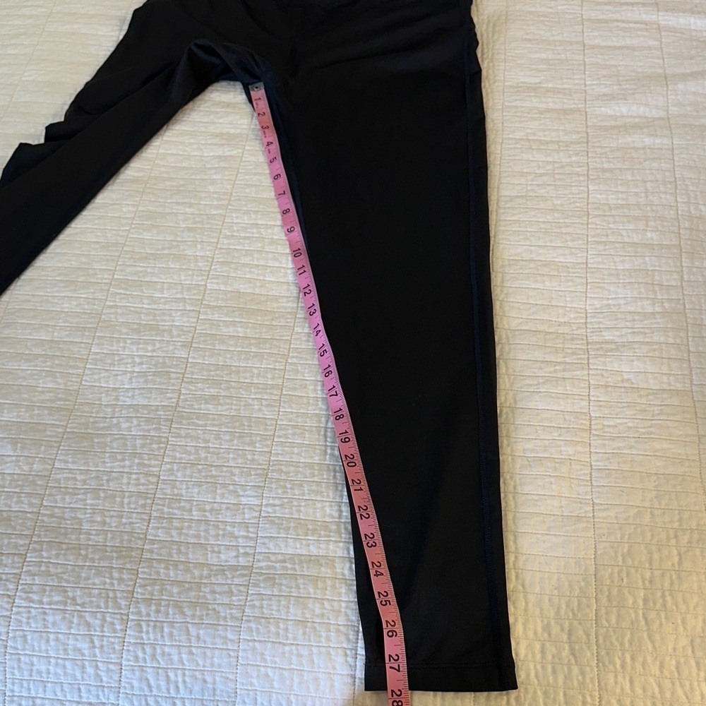 Zenana NWOT Sports Black Leggings Large Black Leggings - Picture 3 of 6